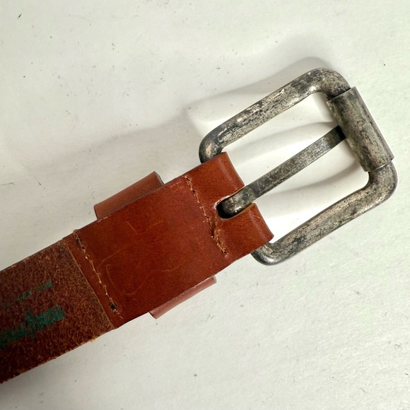 NEIMAN MARCUS Vintage Brown Leather Pewter Coastal Cowgirl Conch Belt Sz Large - Picture 13 of 16